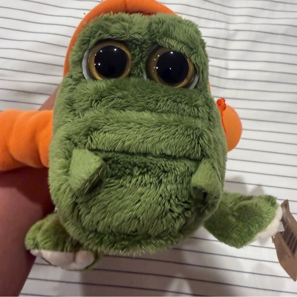 Florida Green Plush Alligator with Orange Hoodie Small - Picture 5 of 6